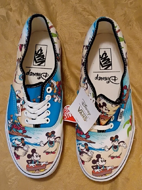 VANS Limited Edition Mickey Mouse Hawaii  - Blue/White Men's 8.0 Woman's 9.5 - Picture 3 of 14